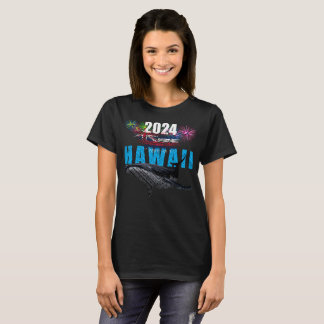 HAWAII 2024 POLYNESIAN TRIBAL HUMPBACK FIREWORKS T-Shirt