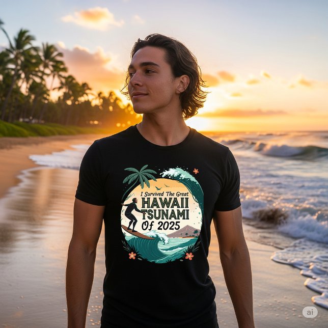 Hawaii 2025 Tsunami Survivor  T-Shirt (Creator Uploaded)