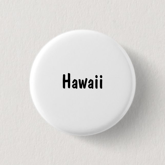 Hawaii 3 Cm Round Badge (Front)