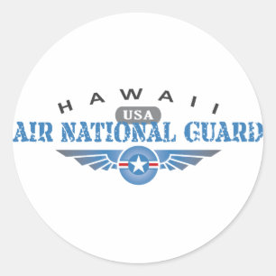 Hawaii Air National Guard Classic Round Sticker