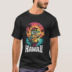 Hawaii Alligator with Sunglasses Summer Vacation T T-Shirt