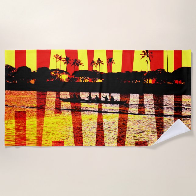 hawaii aloha beach towel (Front)