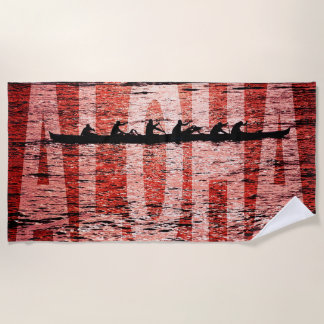 hawaii aloha beach towel