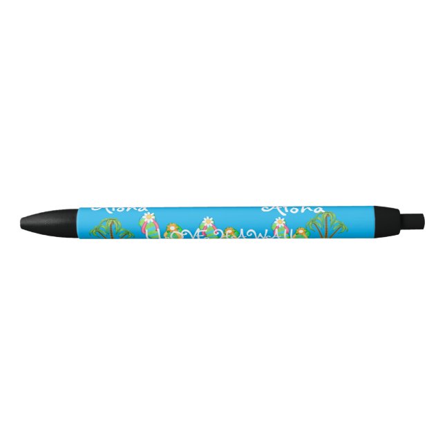 Hawaii Aloha Collection -  Black Ink Pen (Front)