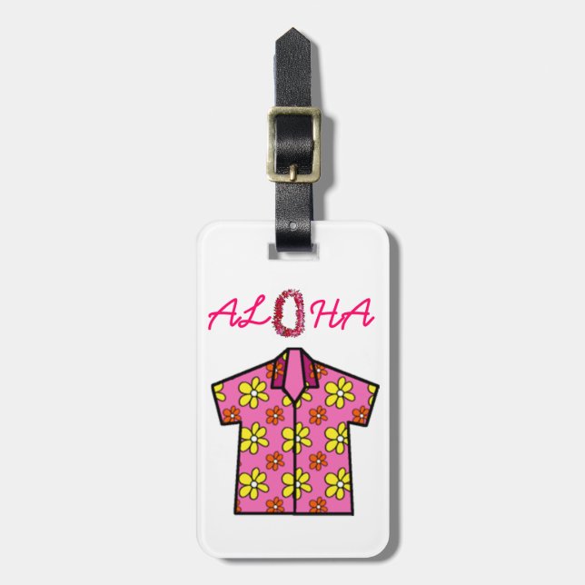 HAWAII ALOHA COLLECTION LUGGAGE TAG (Front Vertical)