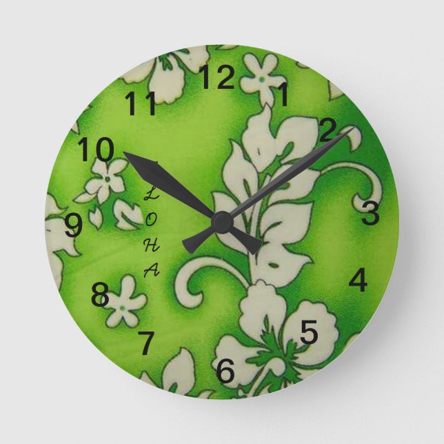 HAWAII ALOHA COLLECTION ROUND CLOCK (Front)