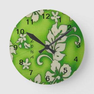 HAWAII ALOHA COLLECTION ROUND CLOCK