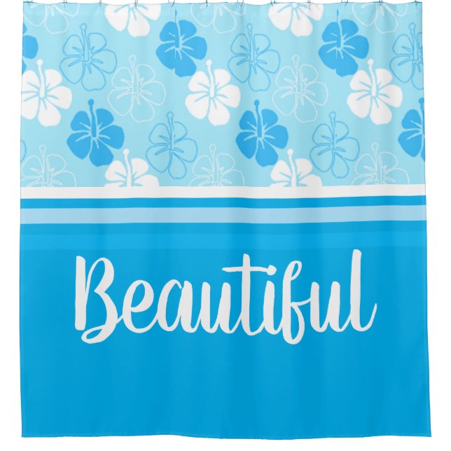 Hawaii Aloha Collection Shower Curtain (Front)