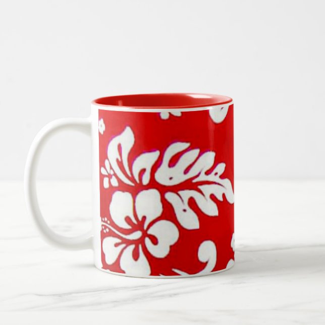 Hawaii Aloha Collection Two-Tone Coffee Mug (Left)
