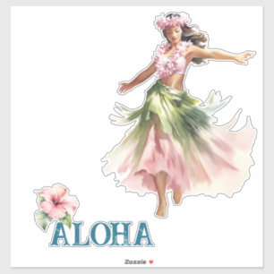 Hawaii Aloha Dancer Hibiscus Flower