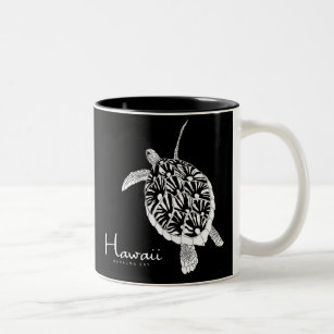 Hawaii Aloha Honu Turtle Two-Tone Coffee Mug