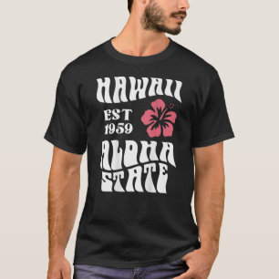 Hawaii Aloha State 1971 ,Aesthetic Beach Summer T-Shirt