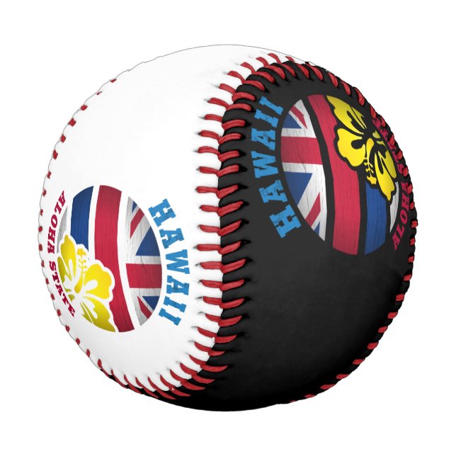 HAWAII ALOHA STATE FLAG BASEBALL (Angled)