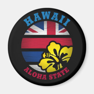 HAWAII ALOHA STATE FLAG MAGNET