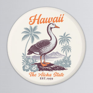 Hawaii Aloha State Goose Graphic  Magnet