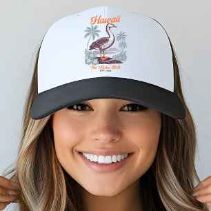 Hawaii Aloha State Tropical Goose Trucker Hat