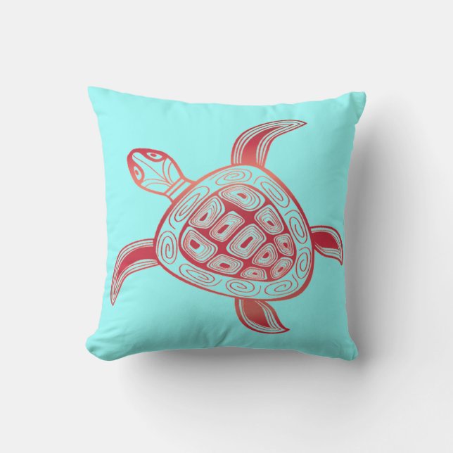 Hawaii Aloha Turtle Cushion (Front)