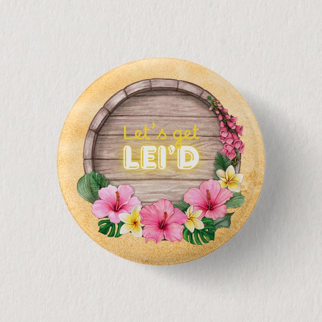Hawaii Bachelorette Party 3 Cm Round Badge (Front)