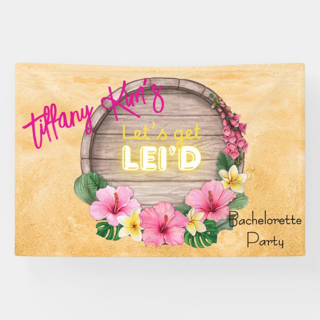 Hawaii Bachelorette Party  Banner (Horizontal)