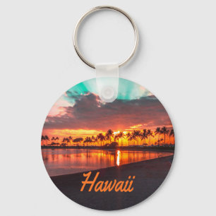 Hawaii Beach Hawaiian Islands Key Ring