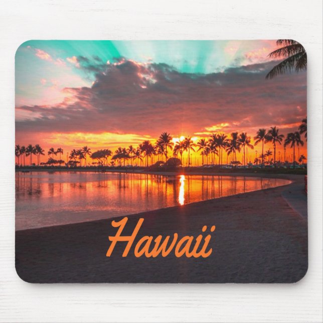 Hawaii Beach Hawaiian Islands Mouse Pad (Front)