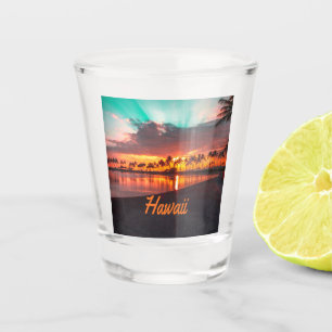 Hawaii Beach Hawaiian Islands Shot Glass