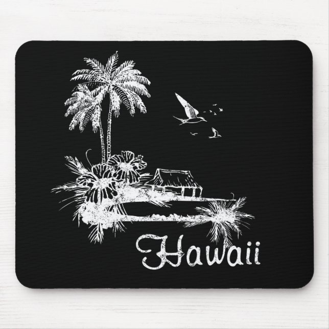 Hawaii Beach Hut Mouse Pad (Front)