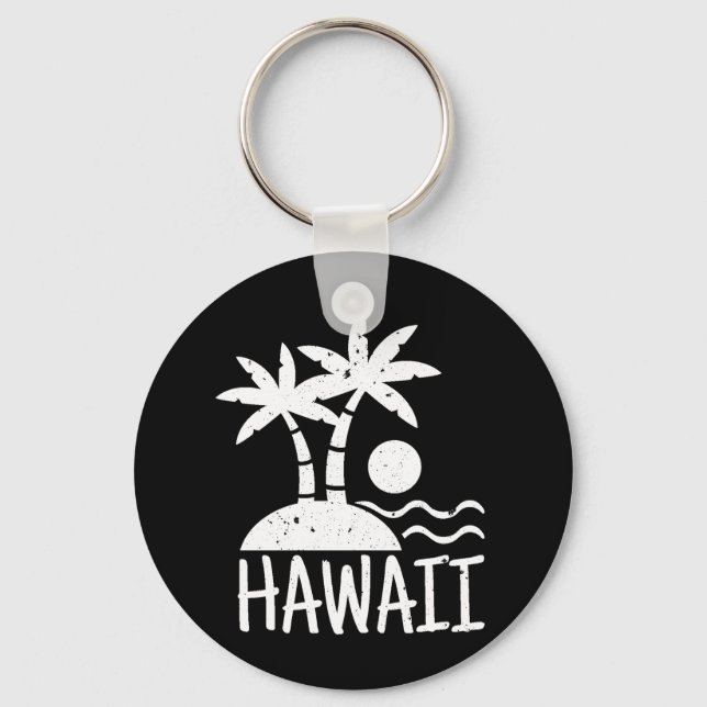 Hawaii Beach Key Ring (Front)
