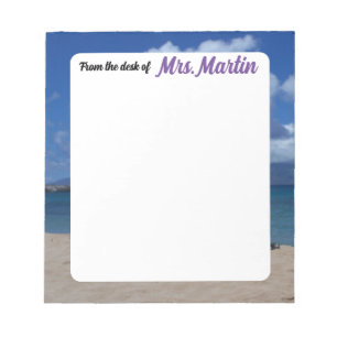 Hawaii Beach Teacher Notepad