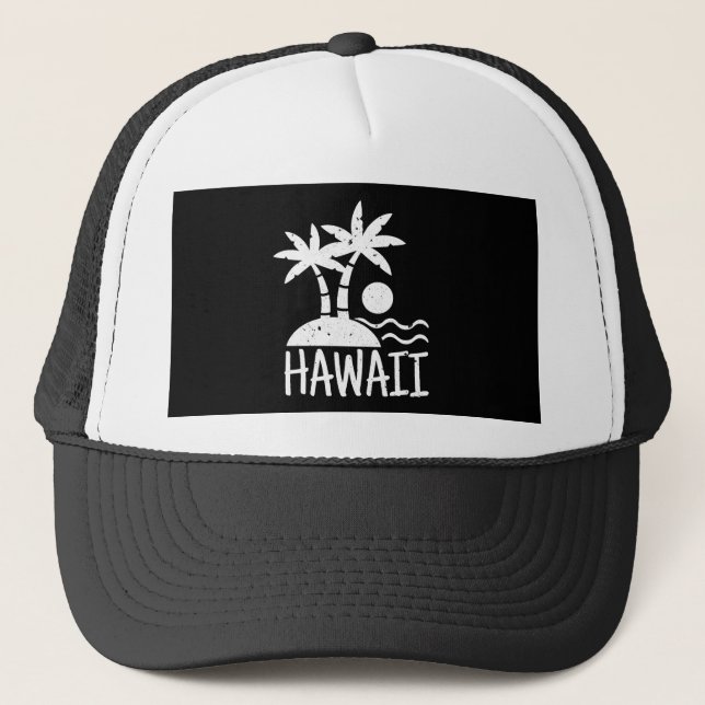Hawaii Beach Trucker Hat (Front)