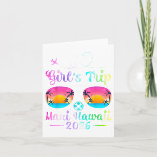 Hawaii beach women girls trip 2026 summer vibes card