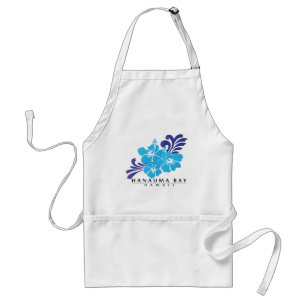 Hawaii Blue Hibiscus Flower Standard Apron