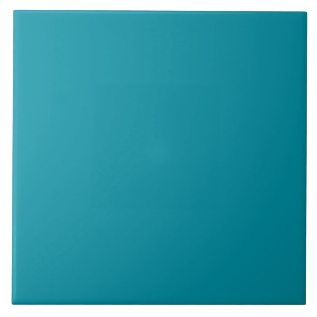 Hawaii Blue Personalised Aqua Teal Background Tile (Front)