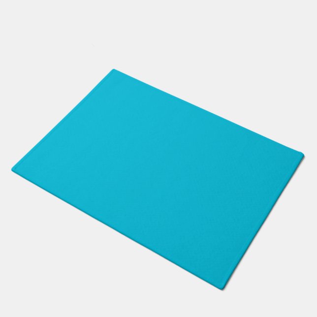 Hawaii Blue Solid Colour Doormat (Angled)