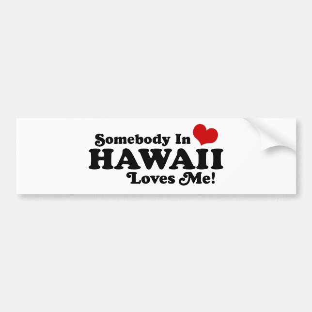 Hawaii Bumper Sticker (Front)