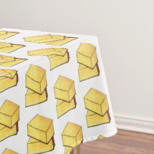 Hawaii Butter Mochi Traditional Hawaiian Dessert Tablecloth