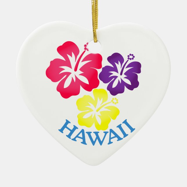 Hawaii Ceramic Tree Decoration (Front)