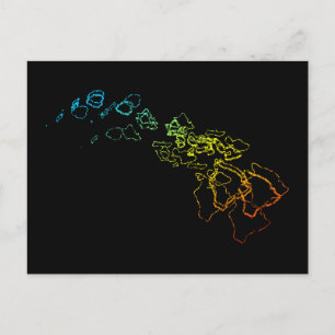 hawaii chill blur postcard