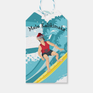 Hawaii Christmas Mele Kalikimaka Gift Tags