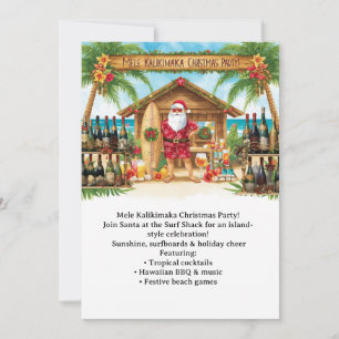 Hawaii christmas party Hawaii “Mele Kalikimaka!” Invitation