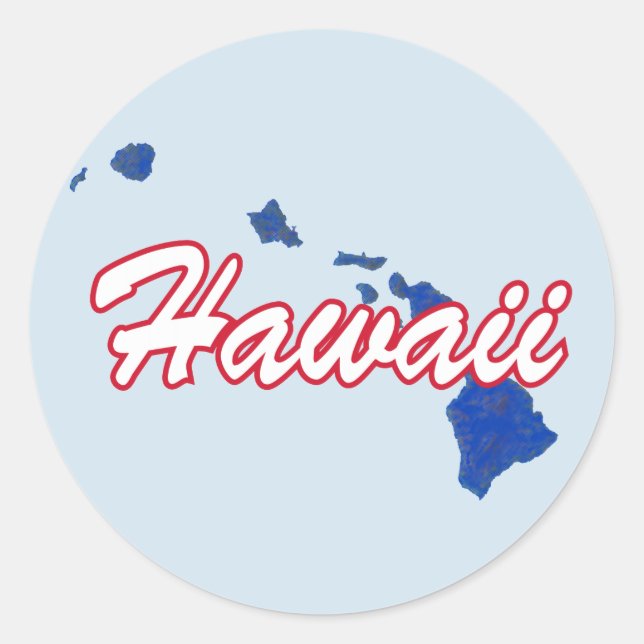 Hawaii Classic Round Sticker (Front)