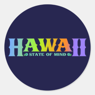 Hawaii Classic Round Sticker