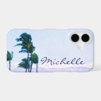 Hawaii Coastal Palm Trees Mountains Script Name