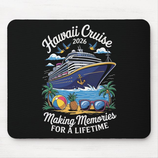 Hawaii Cruise 2026 Vacation Trip Matching Family G Mouse Pad (Front)