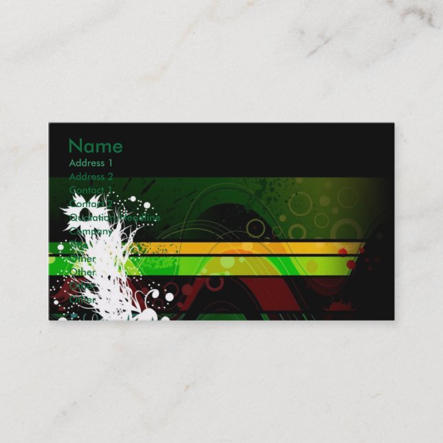 Hawaii dazzles business card (Front)