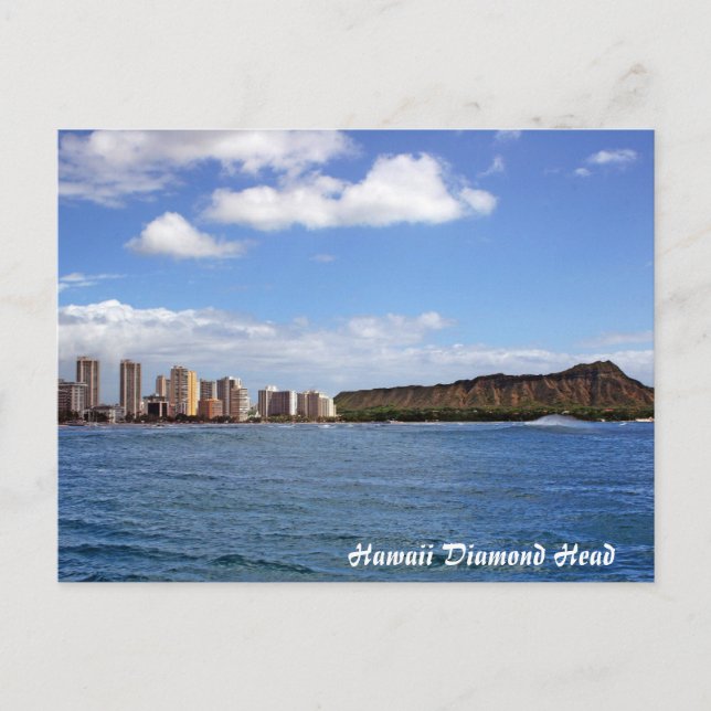 Hawaii Diamond Head Postcard (Front)