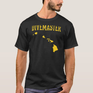 Hawaii Divemaster Scuba Diving Instructor Dive Fla T-Shirt