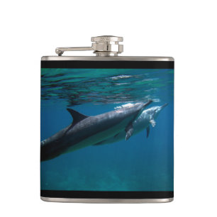 Hawaii Dolphins Hip Flask
