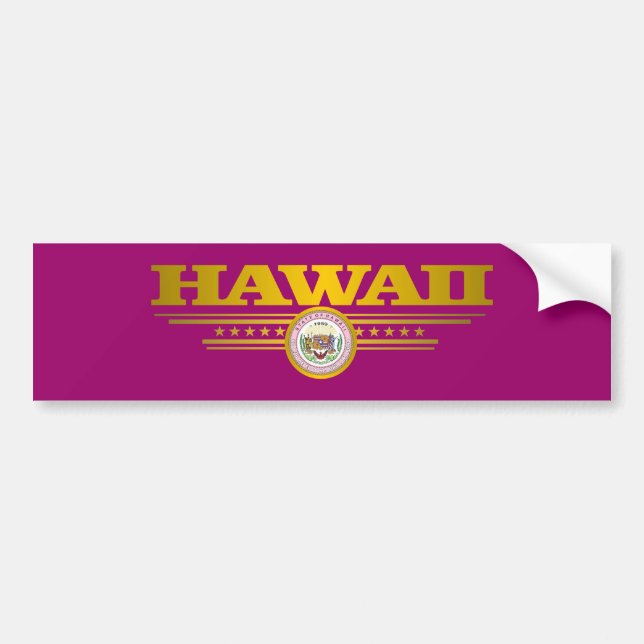Hawaii (DTOM) Bumper Sticker (Front)