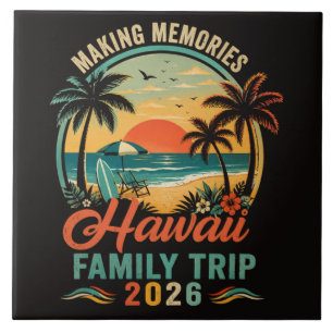 Hawaii Family Trip Tropical Sunset 2026 Tile